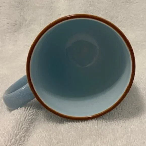 Salty Dog Cafe Mug, Hilton Head Island SC, Blue with brown rim - Picture 3 of 5